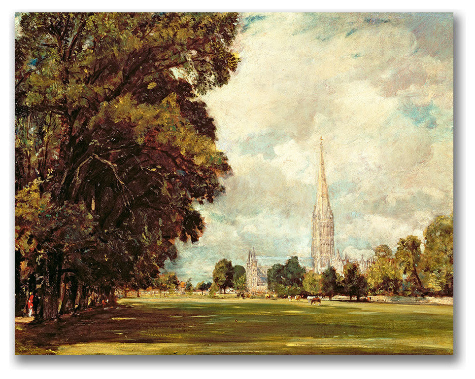 'Salisbury Cathedral' Canvas Art by John Constable