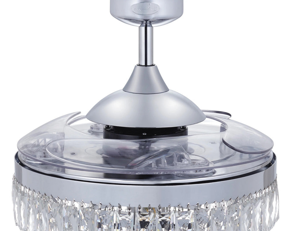Fanaway Veil 48" Ceiling Fan, Chrome