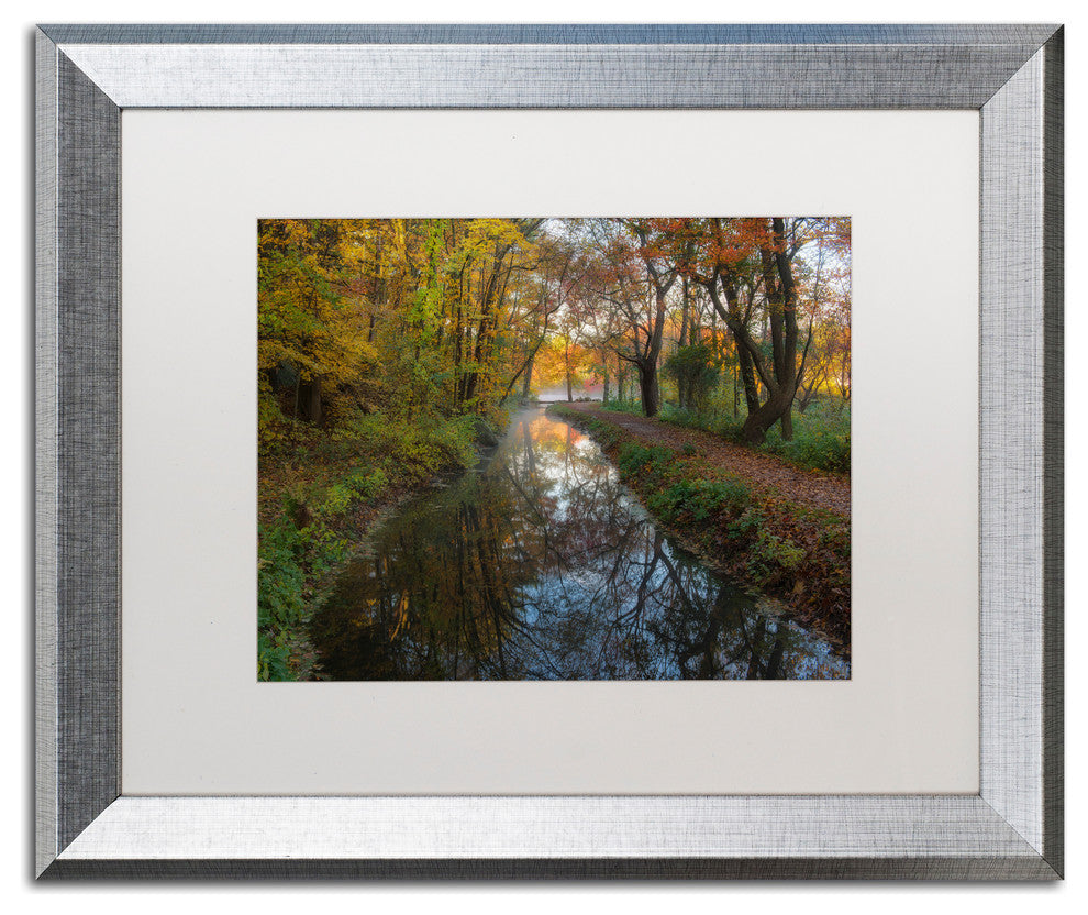 Michael Blanchette 'Take me to the Pond' Art, Silver Frame, White Mat, 20x16