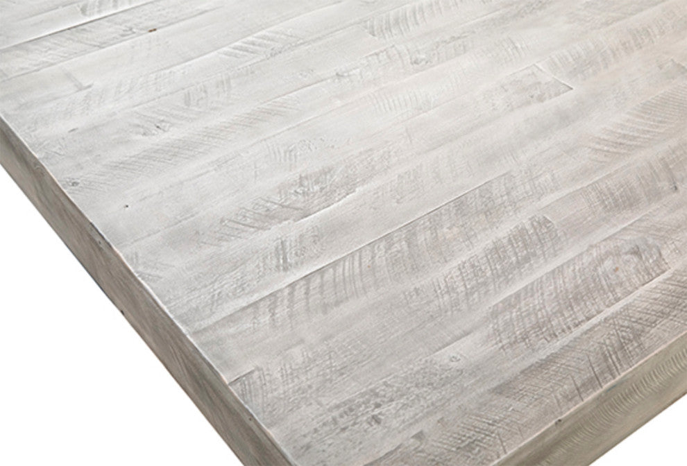 Inez White Wash Dining Table