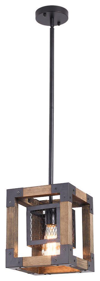 Single Square Farmhouse Pendant Light