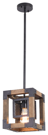 Single Square Farmhouse Pendant Light