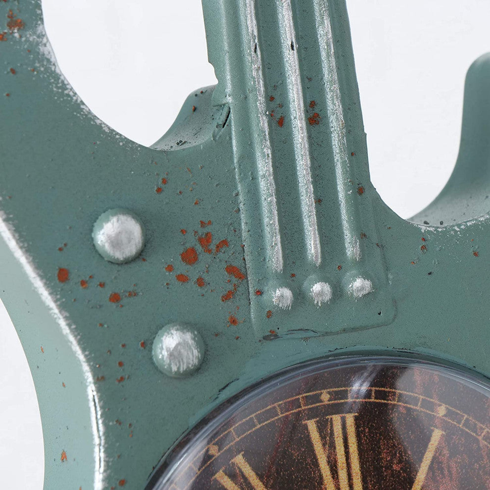 Retro Guitar Table Clock, 13.5 Inches