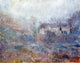 Claude Oscar Monet Houses at Falaise in the Fog Wall Decal Print