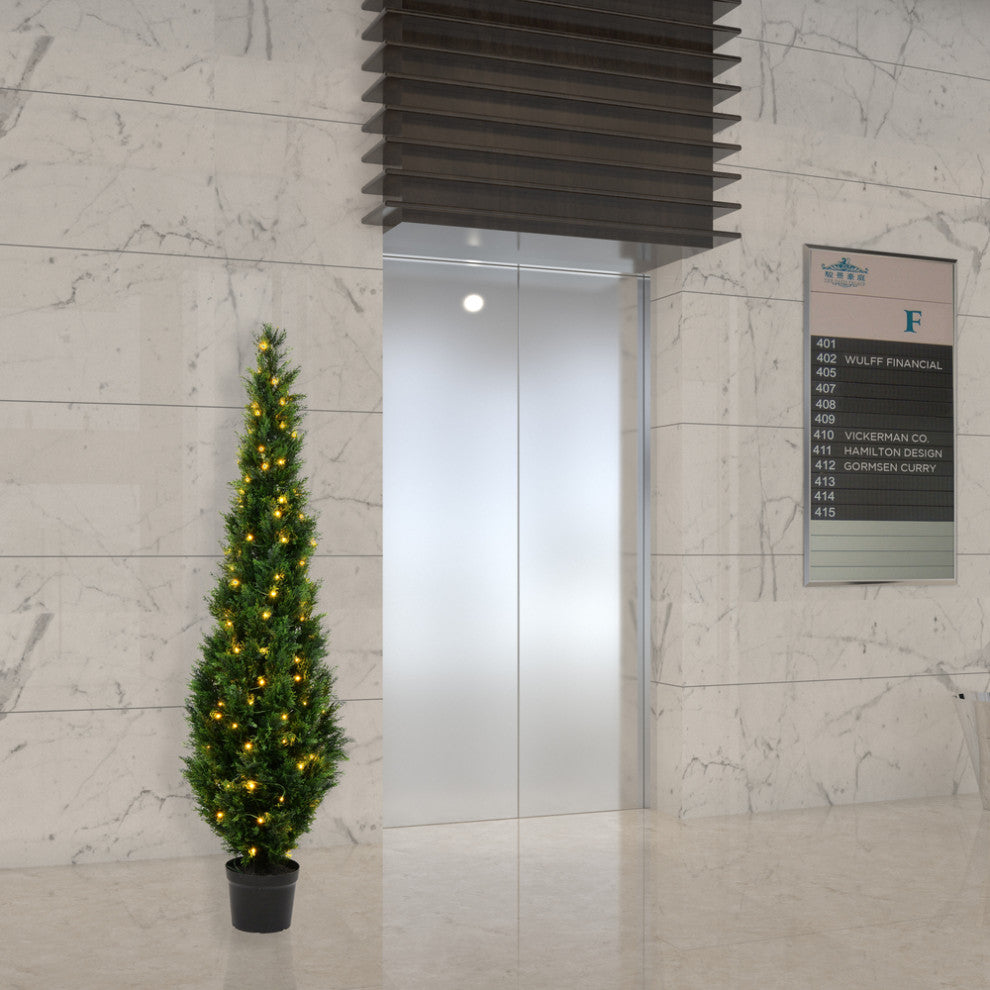 Product depicted in a real environment (lobby) with surrounding context.