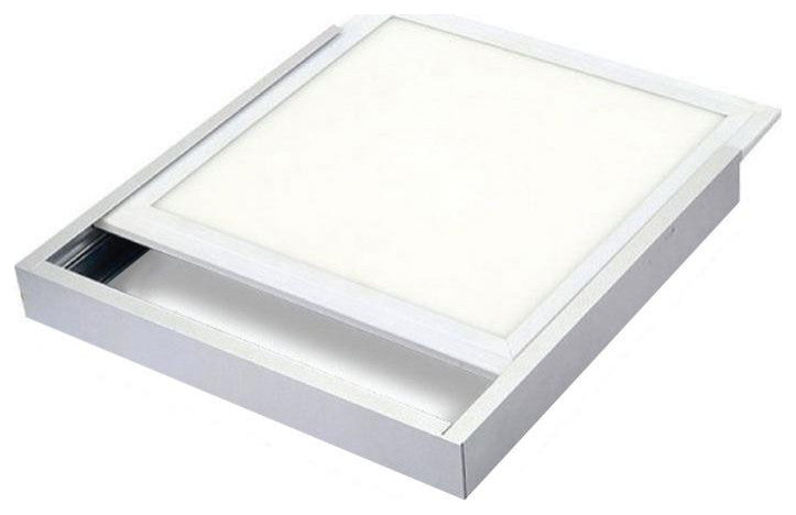 Integrated LED Dimmable Drop Flat Panel White Troffer With Frames, 2-Pack, 2x2
