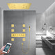 LED Shower System, Jetted Body Sprays and Hand Shower, Phone Control Light