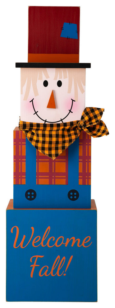 36"H Double Sided Wooden Porch Decor Halloween and Fall