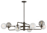 Fredrick Ramond Oberon Large Adjustable Single Tier Chandelier, Black Oxide