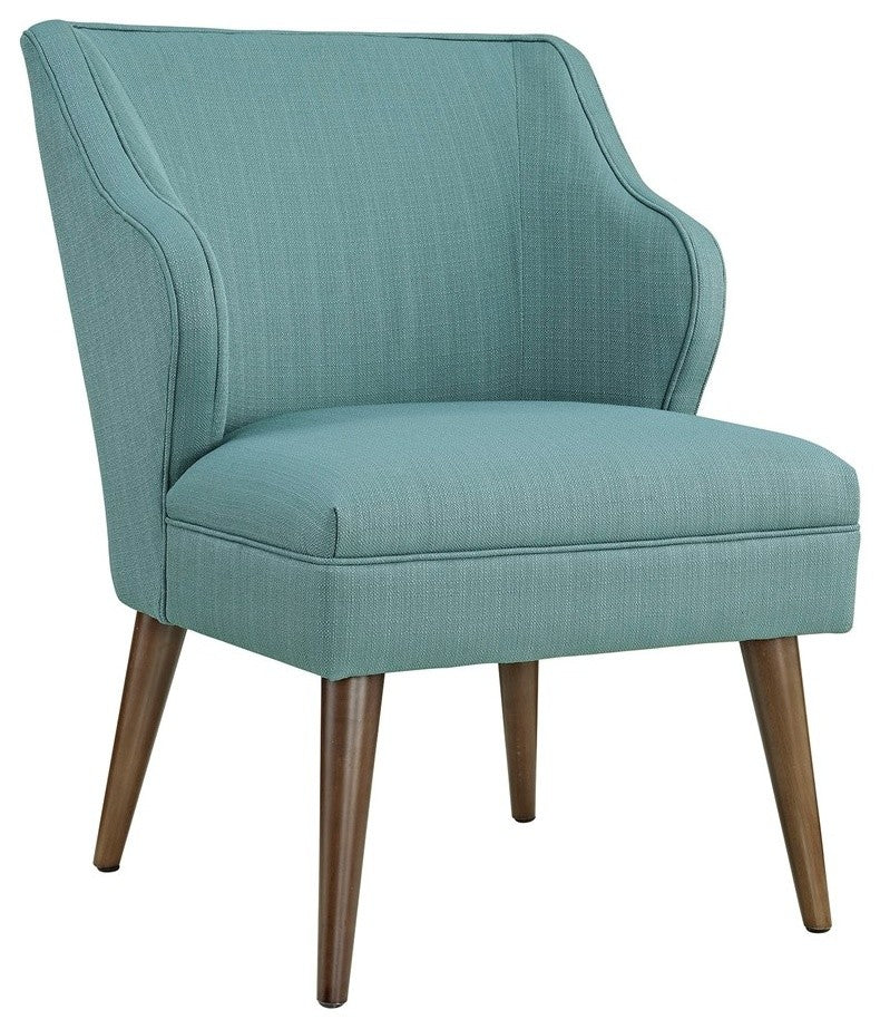 Modern Laguna Swell Upholstered Fabric Armchair