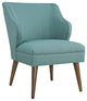 Modern Laguna Swell Upholstered Fabric Armchair