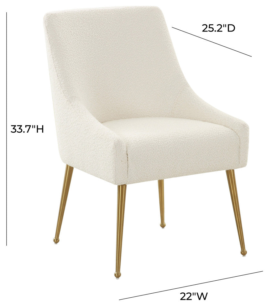 Beatrix Cream Boucle Side Chair