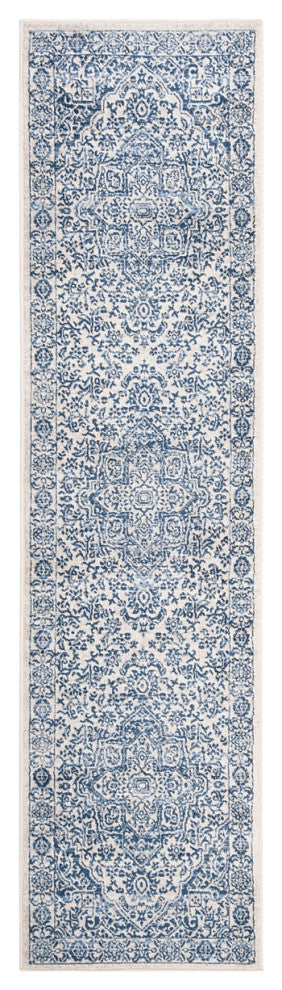 Safavieh Brentwood Bnt832M Rug, Navy/Light Gray, 2'0"x12'0" Runner