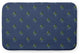 Dark Blue Rectangular Crazy Christmas   Pet Feeding Mat for Dogs or Cats