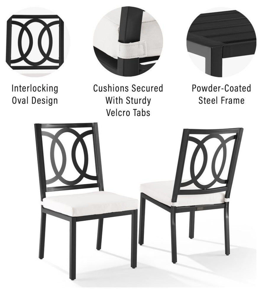 Chambers 2Pc Outdoor Metal Dining Chair Set
