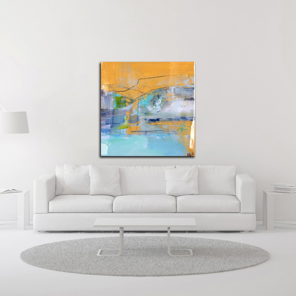 Mint Lake by Kym De Los Reyes, Print on Canvas, 24"x24"