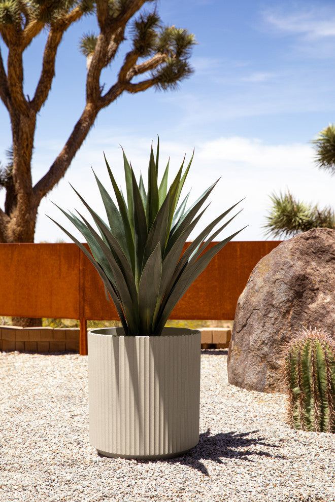 Veradek Demi Series Planter, Sand, 20", 2 Pack