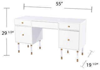 Hartlepool White Writing Desk