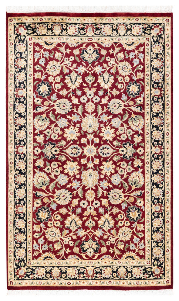 Mysore, One-of-a-Kind Hand-Knotted Area Rug Red, 3'2"x5'3"