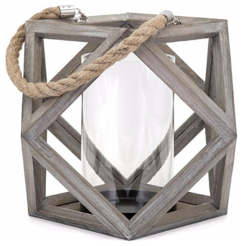 Ares Large Wood Lantern