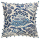 Off-White and Navy Bohemian Throw Pillow