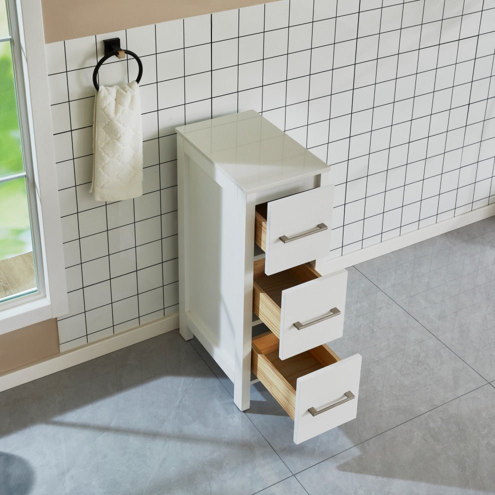 Vanity Art Vanity Cabinet, 12", White