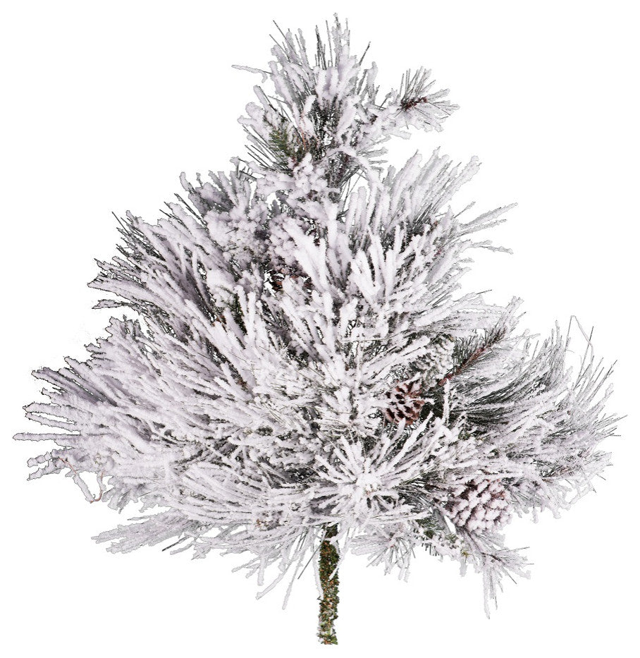Vickerman A155304 30" Flocked Alberta Artificial Christmas Spray