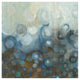 "Blue and Bronze Dots VII" Digital Paper Print by Danhui Nai, 42"x42"