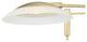 Meran Turbo Floor Lamp, Satin Brass