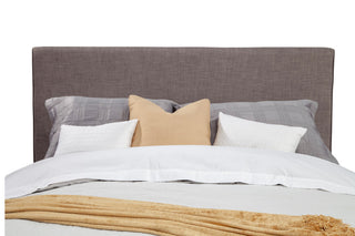 Britney Queen Upholstered Platform Bed, Dark Grey