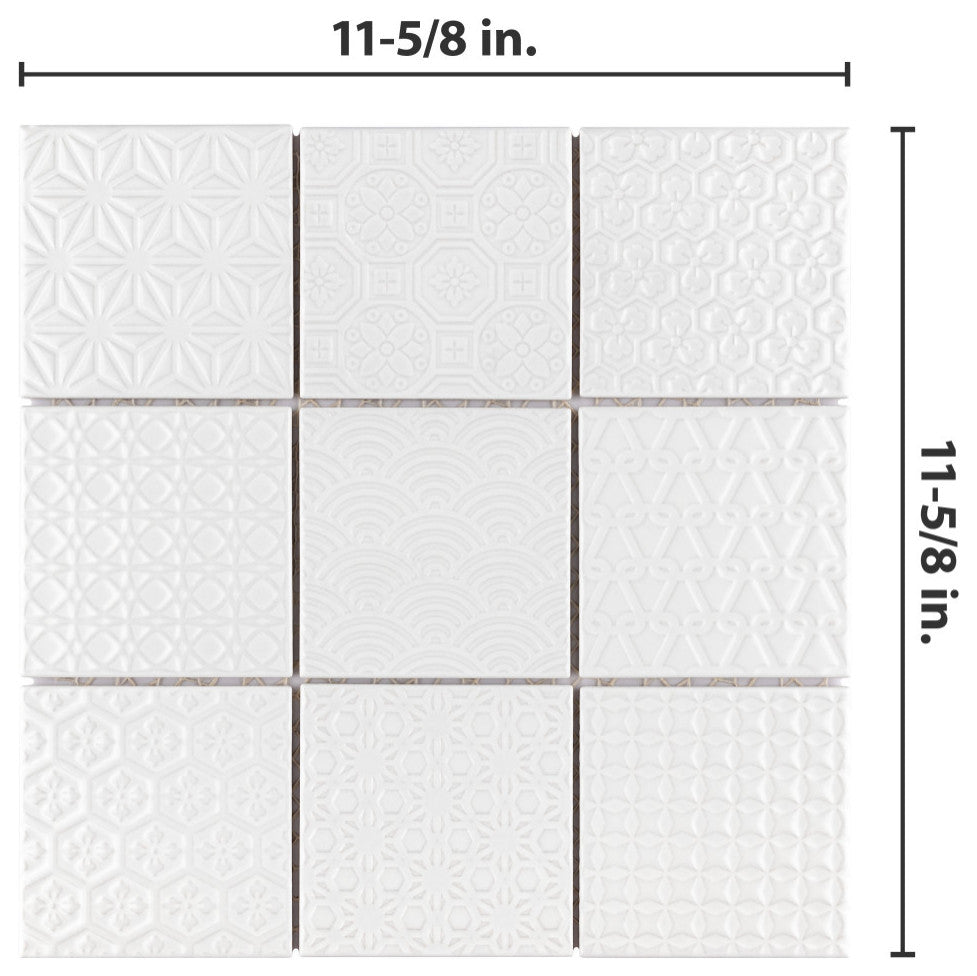 Spirit White Porcelain Floor and Wall Tile