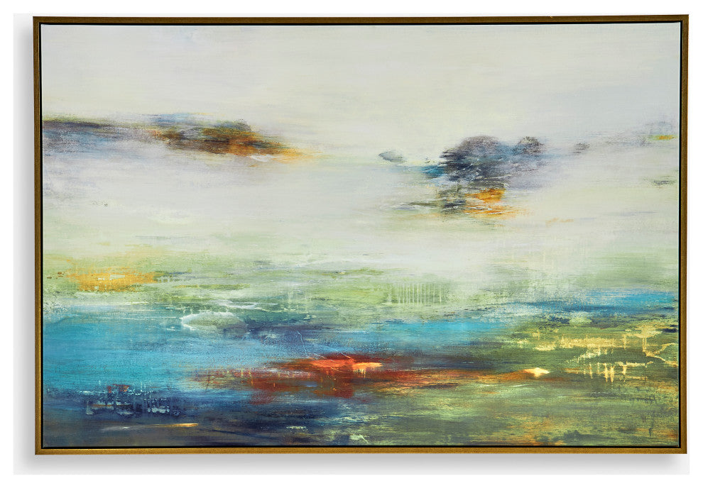 Textured Land Framed Canvas