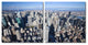 Baxton Studio Aerial Manhattan Mounted Photography Print Diptych