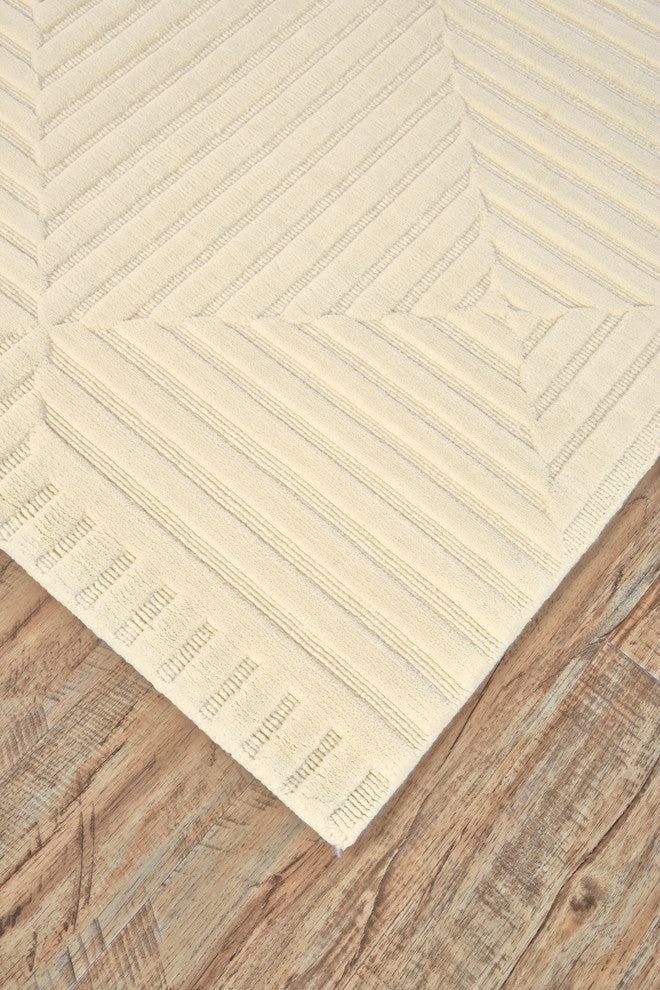 Weave & Wander Calistoga Rug, Ivory, 4'x6'
