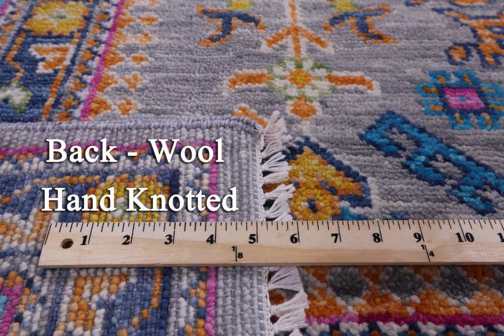 Turkish Oushak Handmade Wool Rug 9' 2" X 11' 11" - Q14996