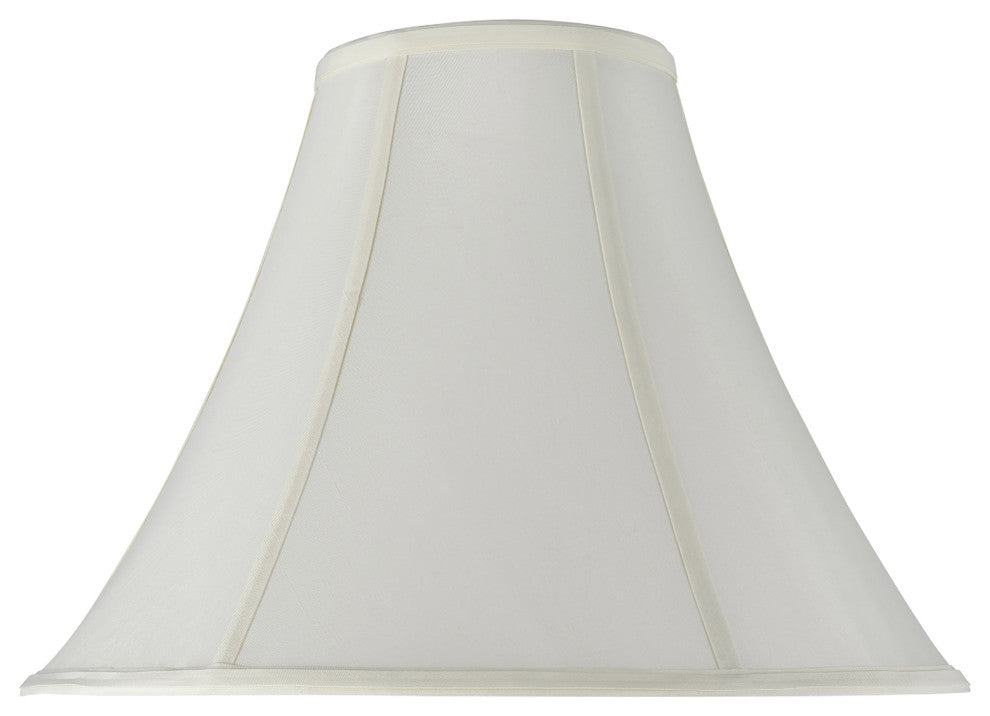 30019 Bell Shape Spider Lamp Shade, Off White, 16" wide, 6"x16"x12"