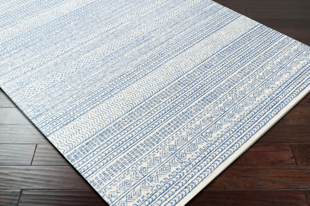 Maroc MAR-2303 Rug, Denim/Cream, 8'x10'
