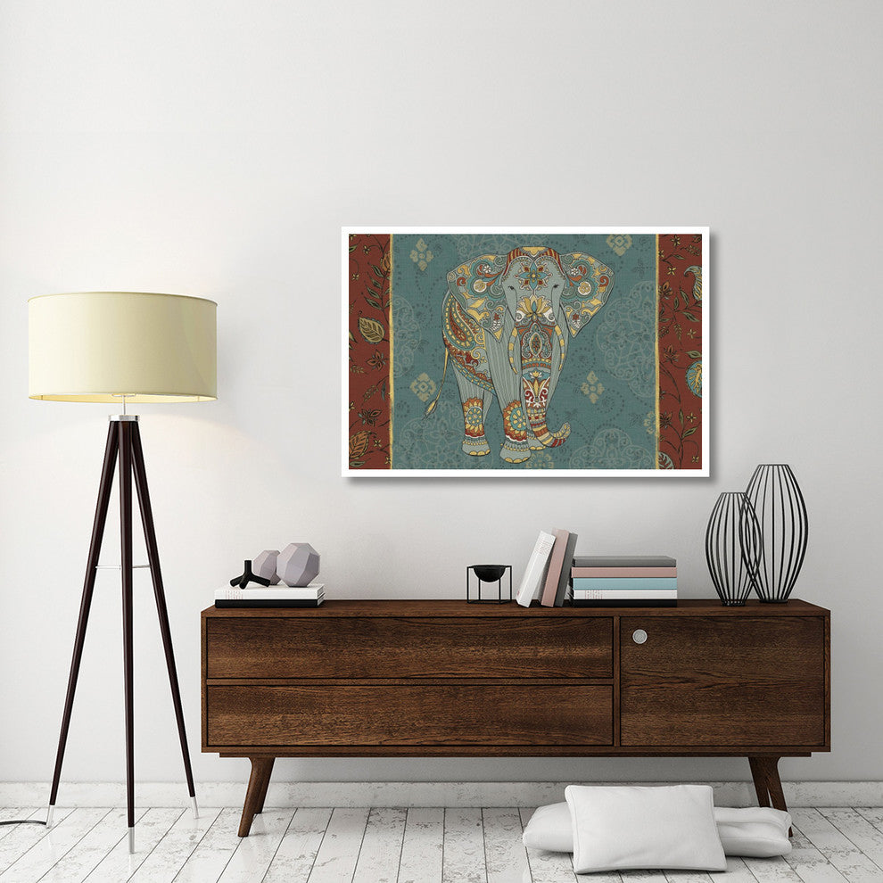 "Elephant Caravan IB" Digital Paper Print by Daphne Brissonnet, 50"x34"