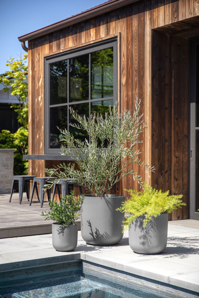 Veradek Mason Series Kona Planter Set of 3 Cluster, Gray