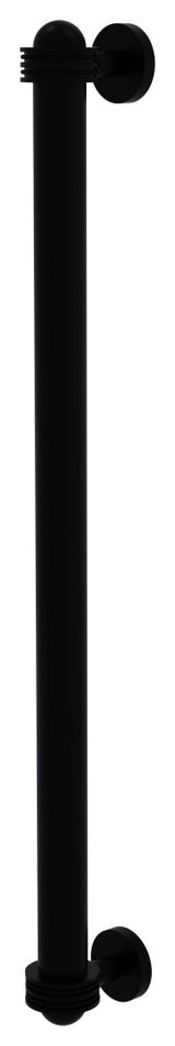 18" Refrigerator Pull With Dotted Accents, Matte Black