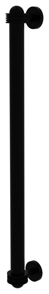 18" Refrigerator Pull With Dotted Accents, Matte Black