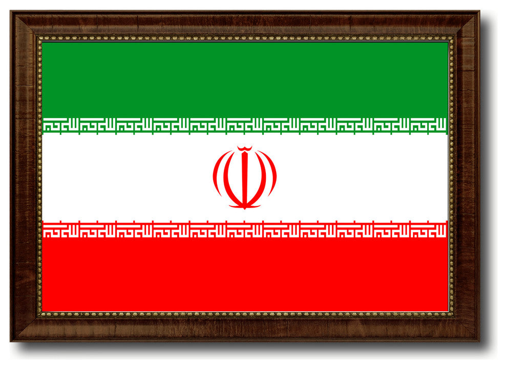 Iran Country Flag Canvas Print, 27"x39"