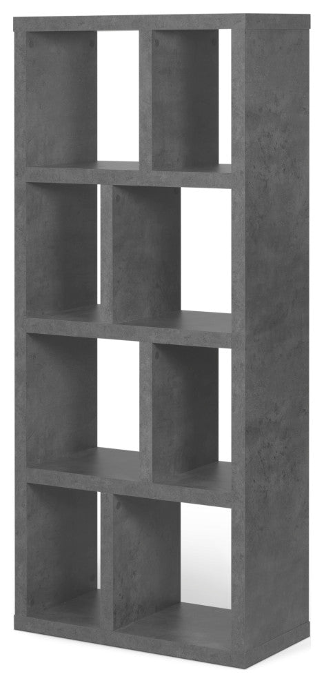 Berlin 4 Levels Bookcase, 70 cm., Concrete Look
