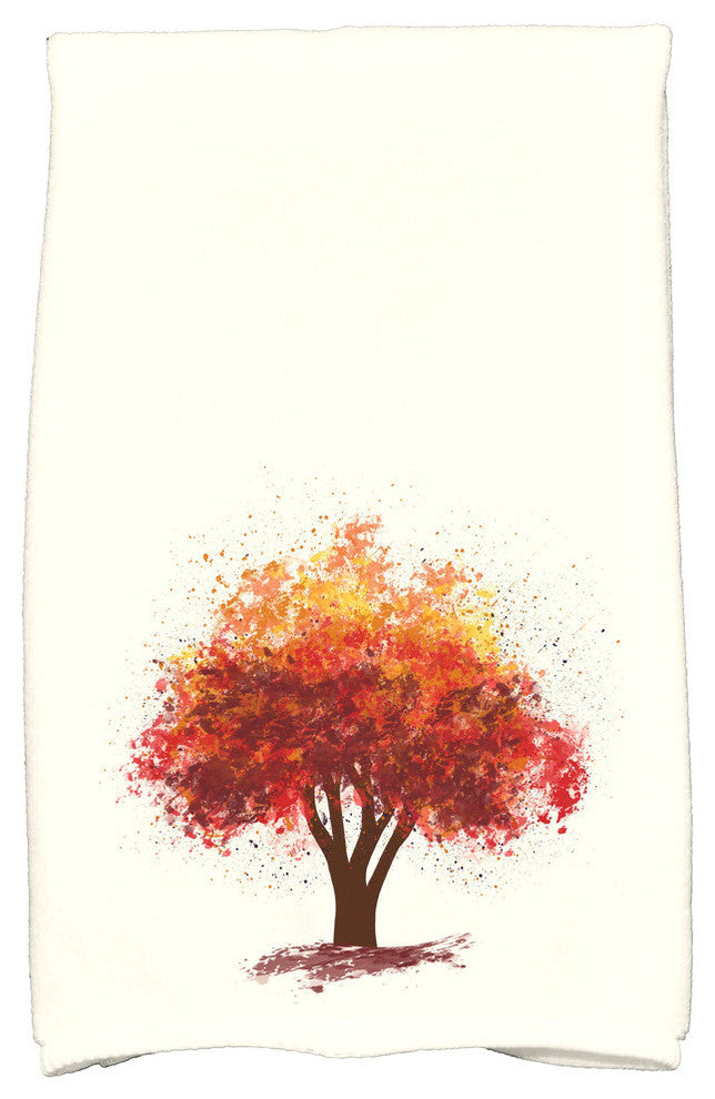 Fall Bounty Floral Print Hand Towel, Brown