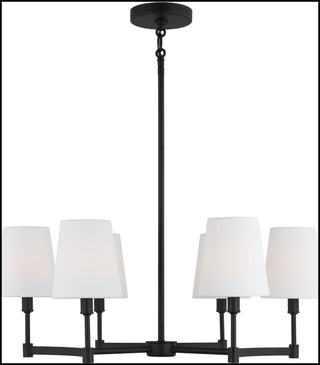 Generation Lighting 3001806 Chatfield 6 Light 26"W Outdoor - Satin Brass