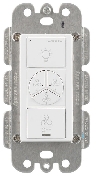 CARRO Smart Switch, 2 in 1 Fan Speed Control and Light On/Off Switch, 2 Gang