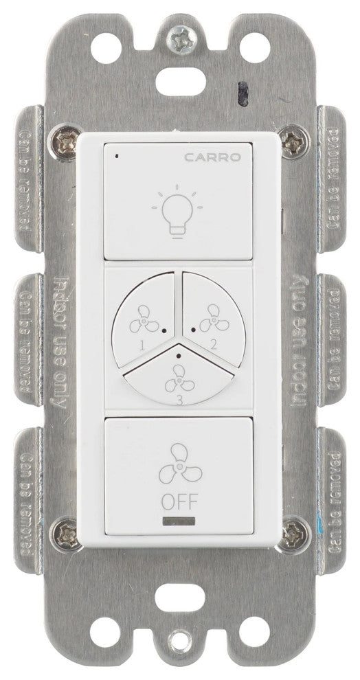 CARRO Smart Switch, 2 in 1 Fan Speed Control and Light On/Off Switch, 2 Gang