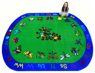 Kritters #1080 5'x8' Children's Educational and Play Rug