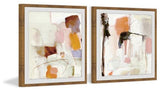 Crazy Abstract Diptych, Set of 2, 12x12 Panels