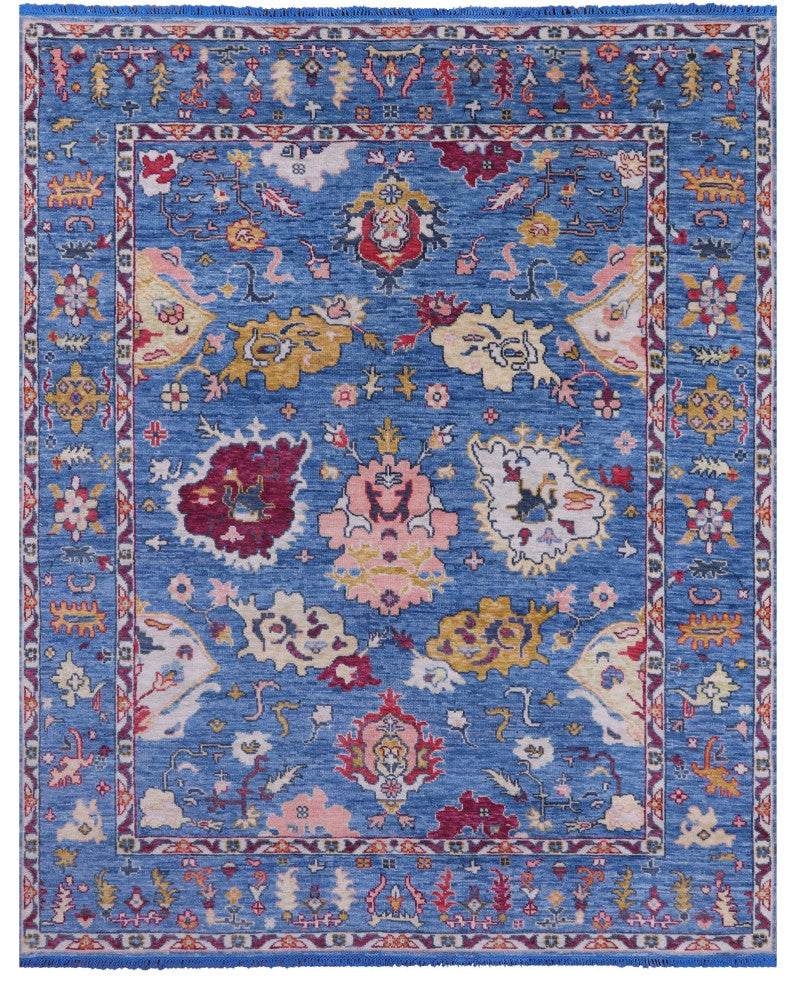 7' 11" X 9' 11" Turkish Oushak Handmade Wool Rug - Q13369